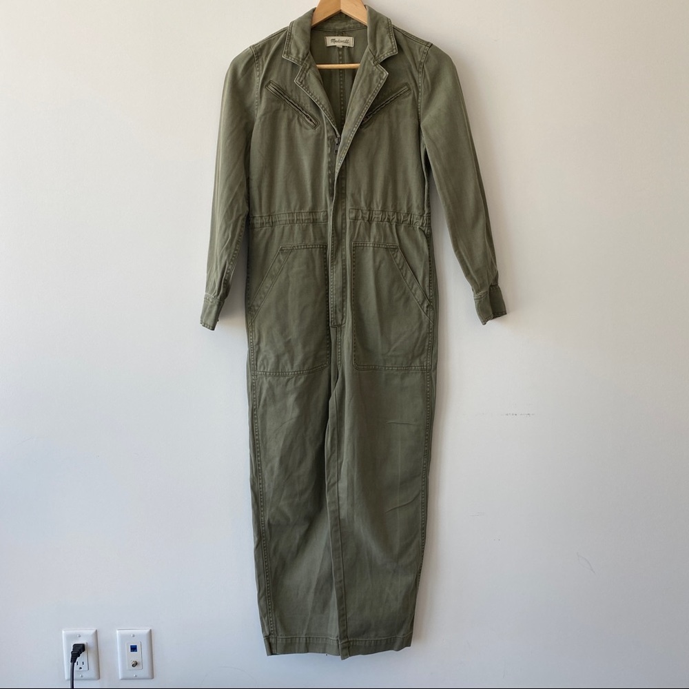 MADEWELL Utility Jumpsuit Green Olive - XS